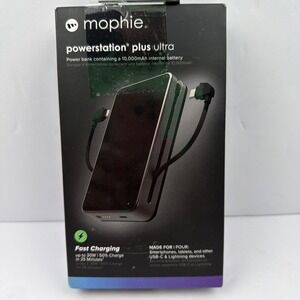 Mophie Powerstation Plus Ultra Power Bank 10K Mah with USB C and Lightnin Charg